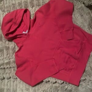 Girls Small Red Nike Pullover
